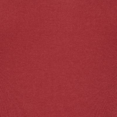 Red longline scoop neck vest top