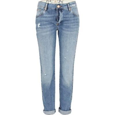 Mid wash Lexie slim boyfriend jeans