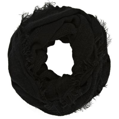 Black gauze laddered snood