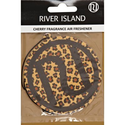 Leopard print RI cherry car air freshener