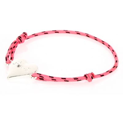 Pink love bungee cord bracelet