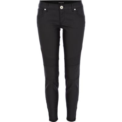 Black biker Amelie superskinny jeans