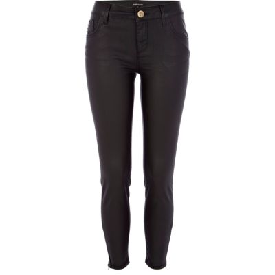 Black Amelie superskinny ankle grazer jeans
