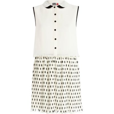Cream Chelsea Girl 2 in 1 shirt dress