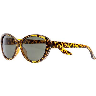 Brown tortoise shell cat eye sunglasses