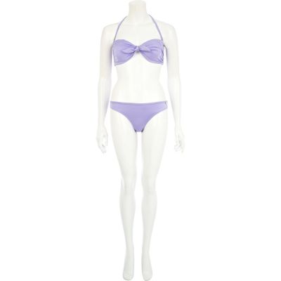 Purple knot bikini bottoms