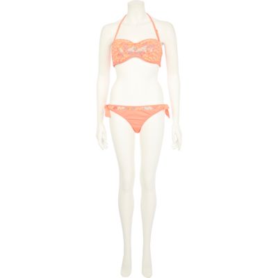 Coral triangle sequin bikini bottoms