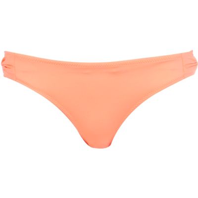 Coral bow knot side bikini bottoms