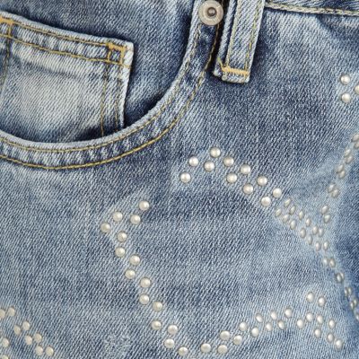 Mid wash New York flag Cassie boyfriend jeans