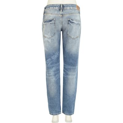 Mid wash New York flag Cassie boyfriend jeans