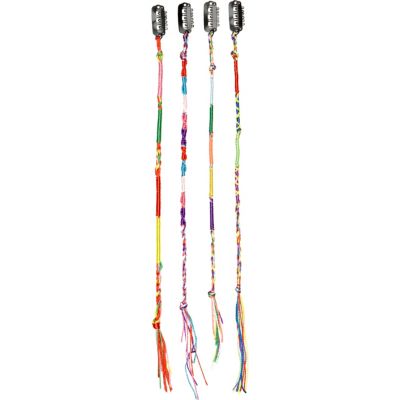 Blue hair braid clips