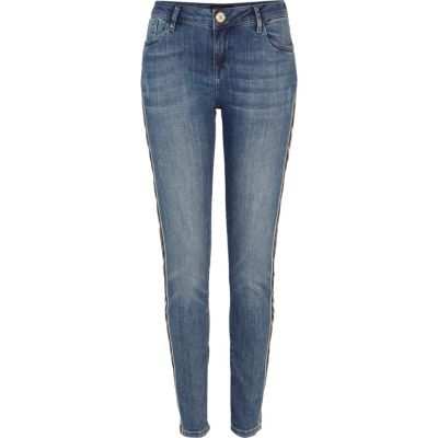 Mid wash western Amelie superskinny jeans