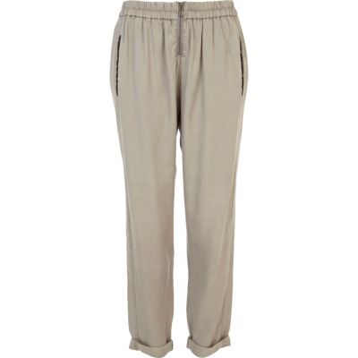 Grey jogger trousers