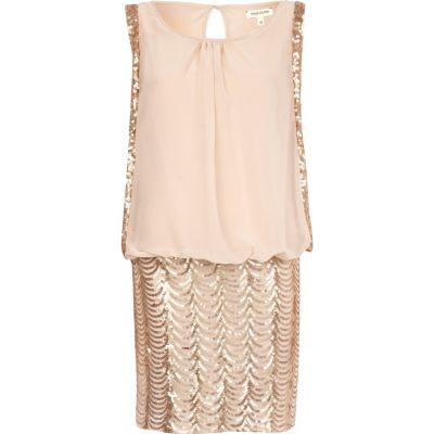 Pink Forever Unique 2 in 1 sequin dress