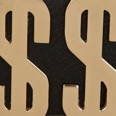 Black dollar sign waist belt 