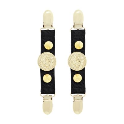 Black lion suspender clips 