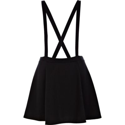 Black dungaree skater skirt