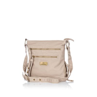 Light beige mini messenger bag