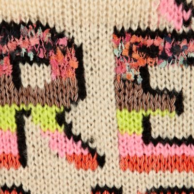 Beige tres over it jumper