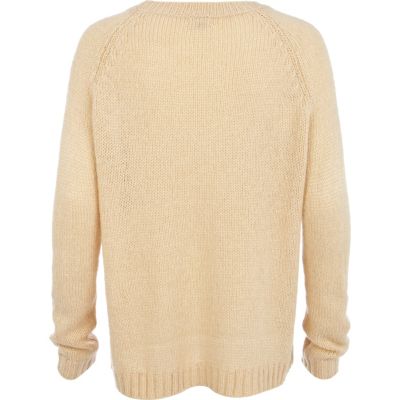 Beige tres over it jumper