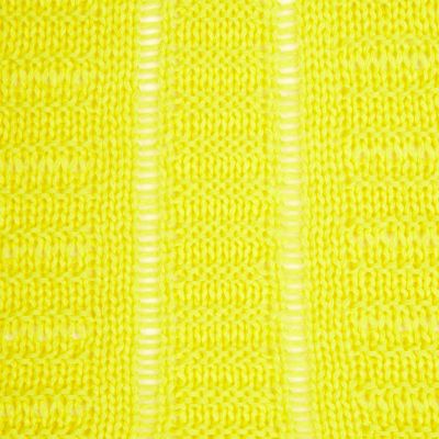 Bright yellow ladder back jumper