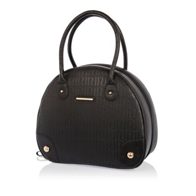Black RI embossed pattern vanity case
