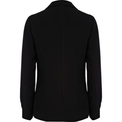 Black boxy tux blazer 