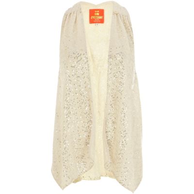 Cream Pacha embellished waistcoat