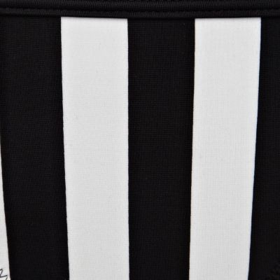 Black and white stripe panel bikini bottoms