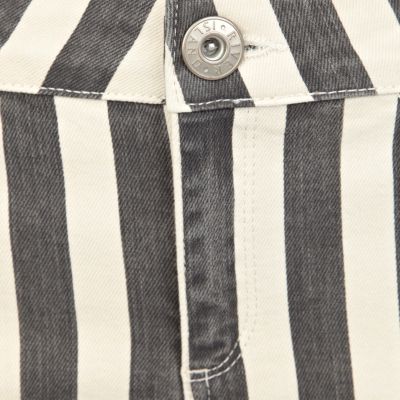 Black stripe Amelie superskinny jeans