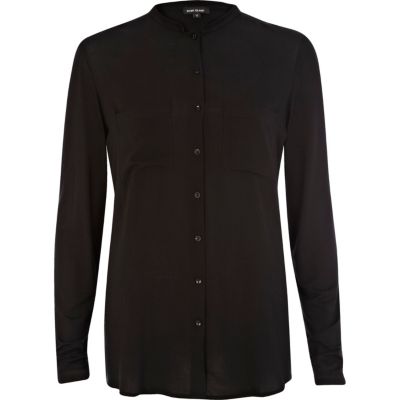 Black jersey back long sleeve shirt 