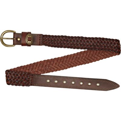 Brown plaited belt