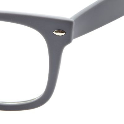 Grey matte retro glasses