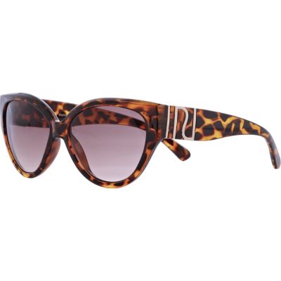 Brown tortoiseshell cat eye sunglasses
