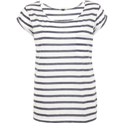 Navy and white Breton stripe t-shirt