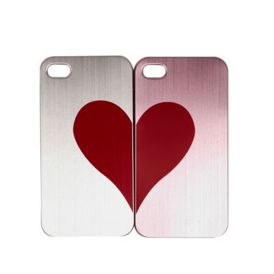 Red Skinnydip heart combo iPhone 4/4S cases