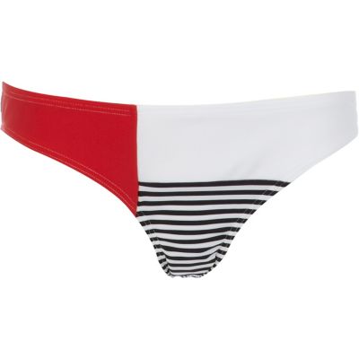 Black stripe bikini bottoms