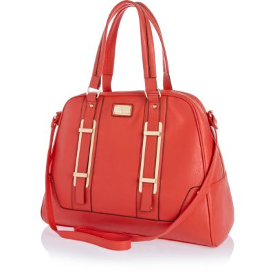 Red bowler bag