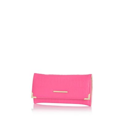 Pink RI embossed purse