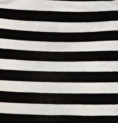 Black and white striped ballerina top
