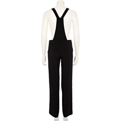 Black smart dungarees 