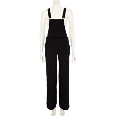 Black smart dungarees 