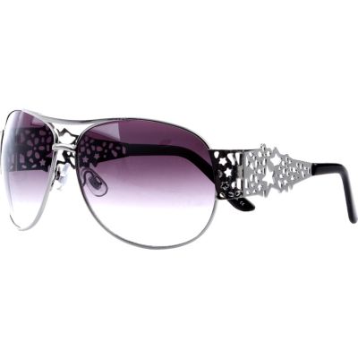 Silver cut out star aviator sunglasses