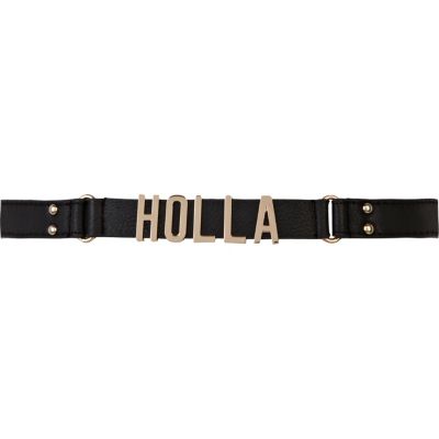 Black holla waist belt