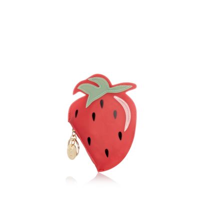 Red strawberry jelly purse