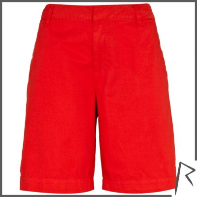 Red Rihanna boy shorts