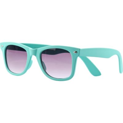 Aqua rubber retro sunglasses