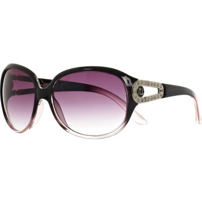 Dark purple dip dye sunglasses