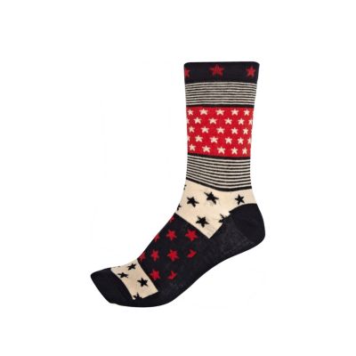 Navy stars and stripes print ankle socks
