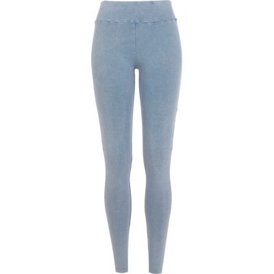 Light acid wash leggings